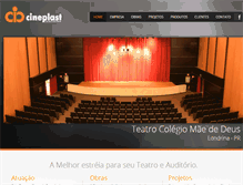 Tablet Screenshot of cineplast.com.br